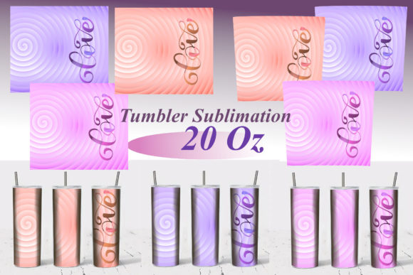 Download Spiral Design, Tumbler Sublimation 20 Oz - Premium Bundle