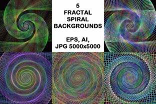 Download 5 Fractal Spiral Design Backgrounds - Premium Resources